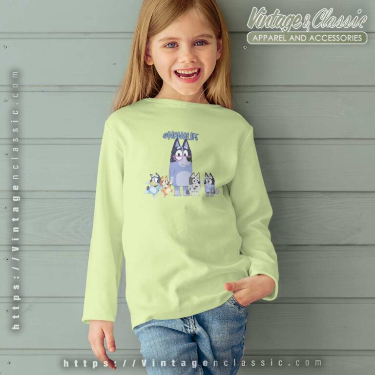 Nana Life Bluey Shirt Gift For Grandmas kids Longsleeves Nana Life Bluey Shirt Gift For Grandmas kids Longsleeves