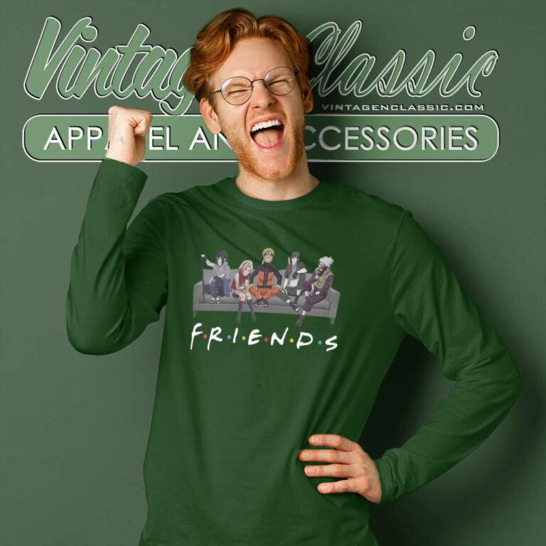 Naruto Friends Tv Show Inspired Long Sleeve Tee Naruto Friends Tv Show Inspired Long Sleeve Tee