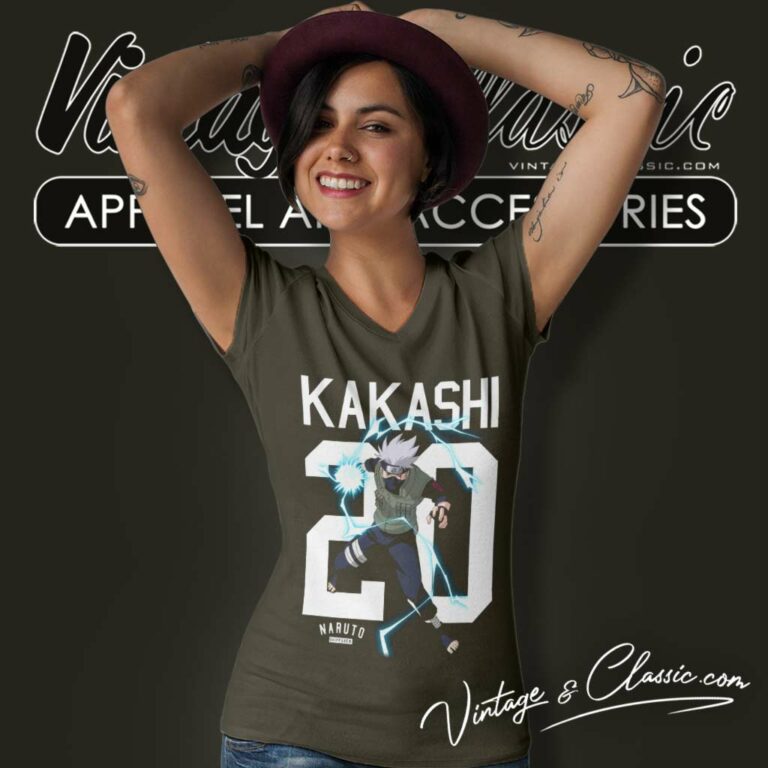 Naruto Hatake Kakashi Graphic V Neck TShirt Naruto Hatake Kakashi Graphic V Neck TShirt