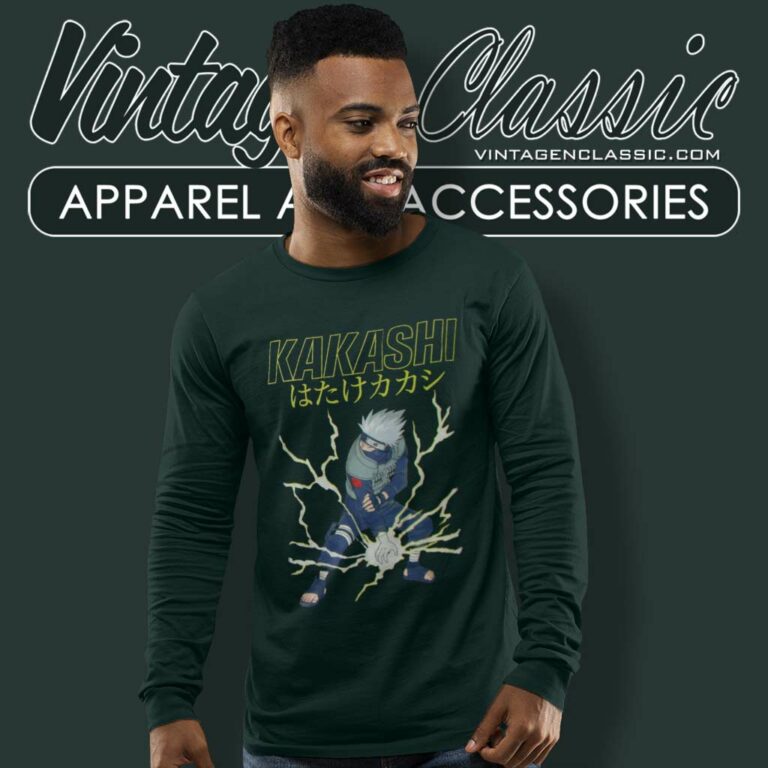 Naruto Hatake Kakashi X Pull Bear Graphic Long Sleeve Tee Naruto Hatake Kakashi X Pull Bear Graphic Long Sleeve Tee