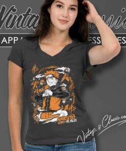 Naruto Madara Uchiha Manga Strip Anime V Neck TShirt