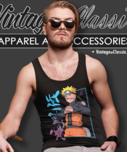 Naruto Shippuden Naruto Kanji Frame Tank Top Racerback