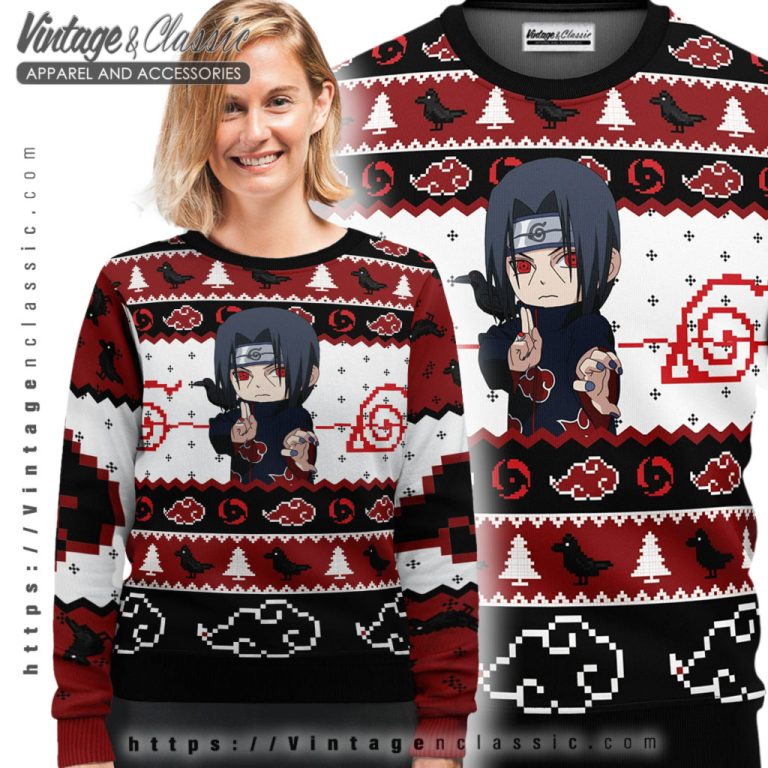 Naruto Uchiha Itachi Ugly Christmas Sweater Ugly Sweater shirt Naruto Uchiha Itachi Ugly Christmas Sweater Ugly Sweater shirt