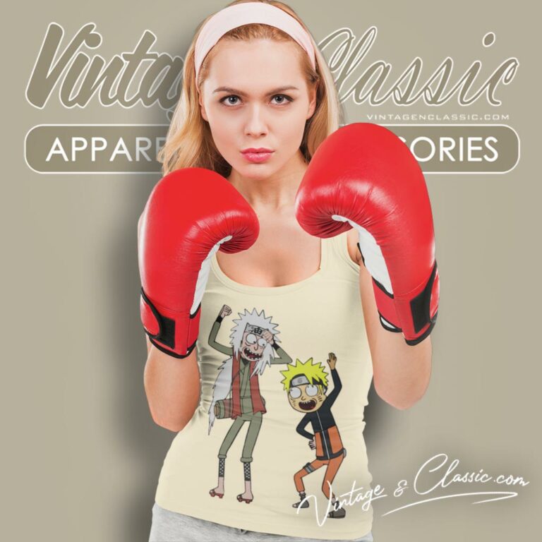 Naruto X Rick And Morty Tank Top Racerback Naruto X Rick And Morty Tank Top Racerback