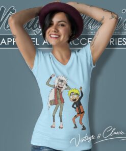 Naruto X Rick And Morty V Neck TShirt