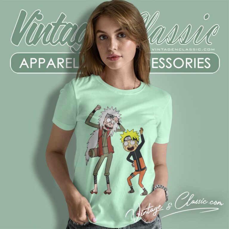 Naruto X Rick And Morty Women T Shirt Naruto X Rick And Morty Women T Shirt