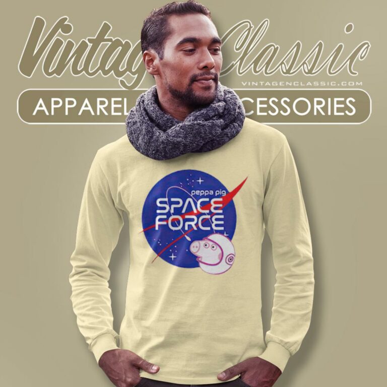 Nasa Peppa Pig Space Force Long Sleeve Tee Nasa Peppa Pig Space Force Long Sleeve Tee