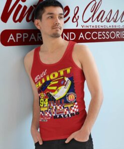 Nascar Bill Elliott Mcdonalds Race Team Tank Top Racerback