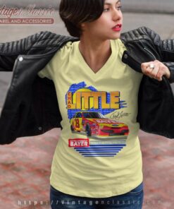 Nascar Chad Little 23 Vintage V Neck TShirt