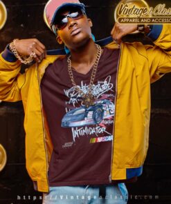 Nascar Dale Earnhardt Intimidator Vintage V Neck TShirt