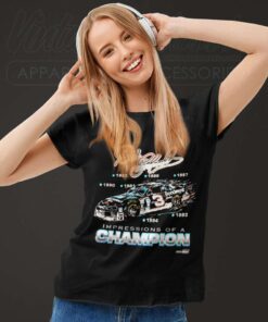 Nascar Dale Earnhardt Sr 7 Time Champion Vintage Women TShirt