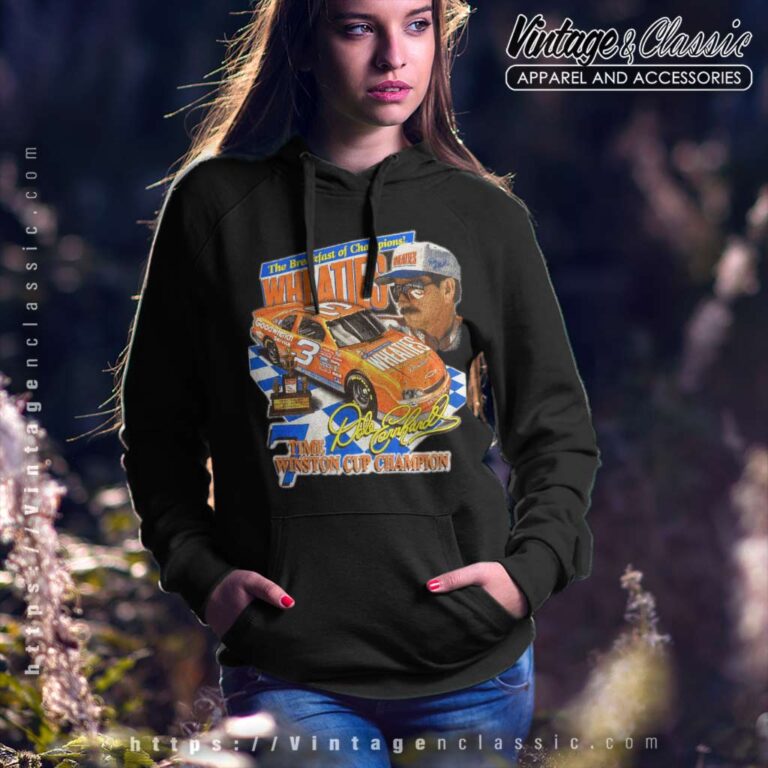 Nascar Dale Earnhardt Sr Champion Wheaties Vintage Hoodie Nascar Dale Earnhardt Sr Champion Wheaties Vintage Hoodie