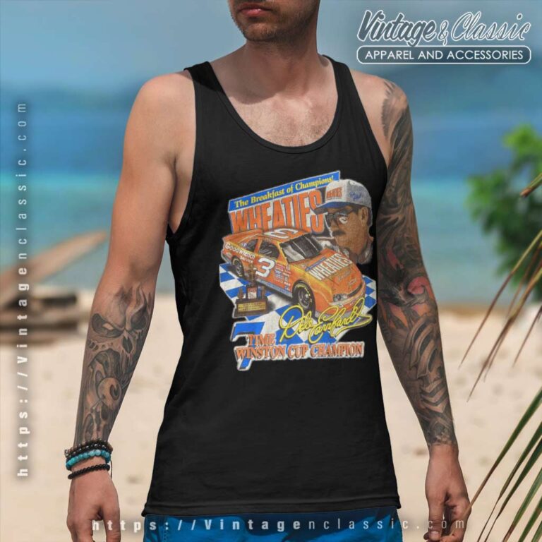 Nascar Dale Earnhardt Sr Champion Wheaties Vintage Tank Top Racerback Nascar Dale Earnhardt Sr Champion Wheaties Vintage Tank Top Racerback