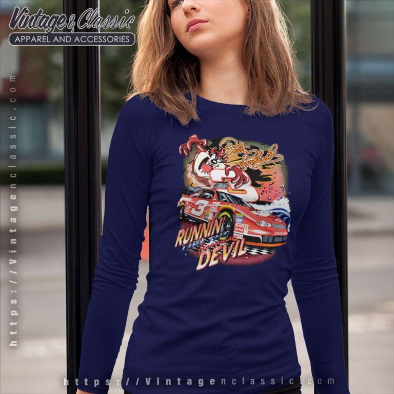 Nascar Dale Earnhardt Tasmanian Devil Long Sleeve Tee Nascar Dale Earnhardt Tasmanian Devil Long Sleeve Tee