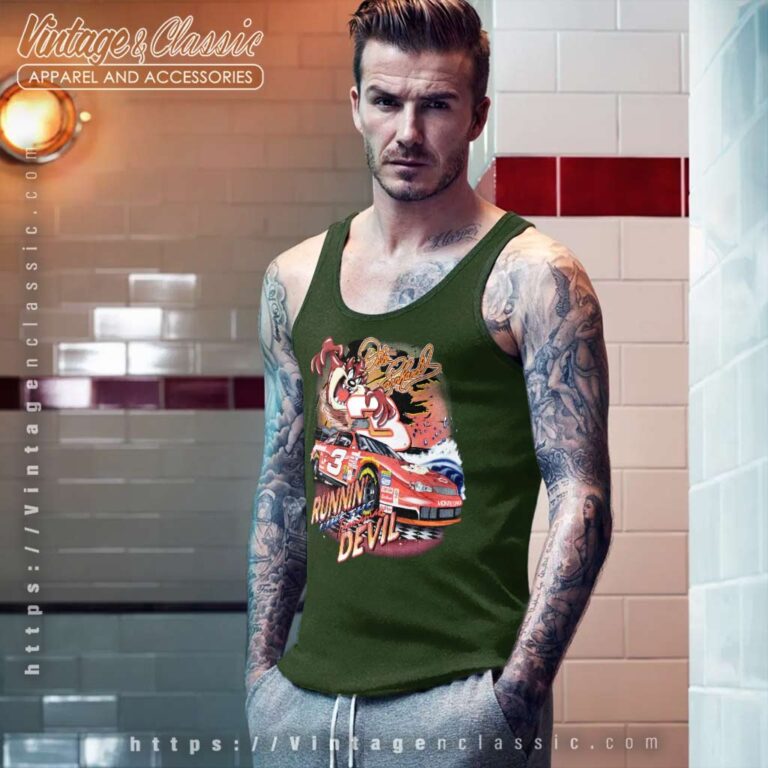 Nascar Dale Earnhardt Tasmanian Devil Tank Top Racerback Nascar Dale Earnhardt Tasmanian Devil Tank Top Racerback