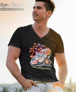 Nascar Dale Earnhardt Winston Race Vintage V Neck TShirt