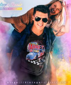 Nascar Dale Jarrett Quality Care Ford Racing V Neck TShirt 1