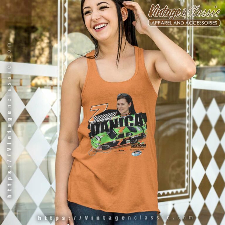 Nascar Danica Patrick 7 Godaddy Vintage Tank Top Racerback Nascar Danica Patrick 7 Godaddy Vintage Tank Top Racerback
