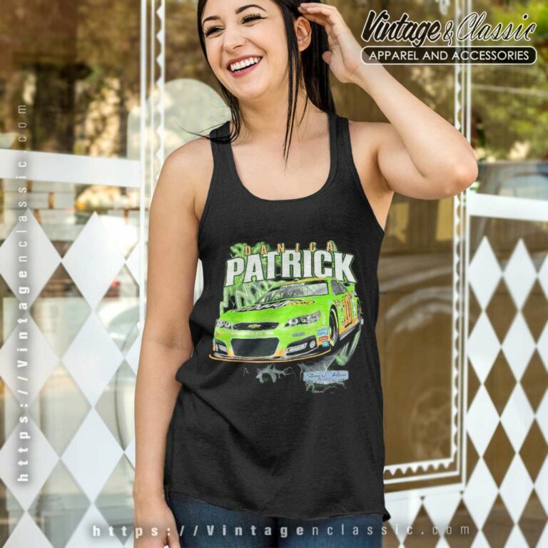 Nascar Danica Patrick Vintage Tank Top Racerback 1 Nascar Danica Patrick Vintage Tank Top Racerback 1