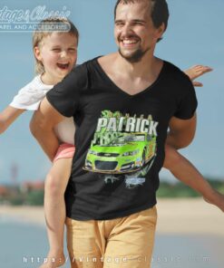 Nascar Danica Patrick Vintage V Neck TShirt 1