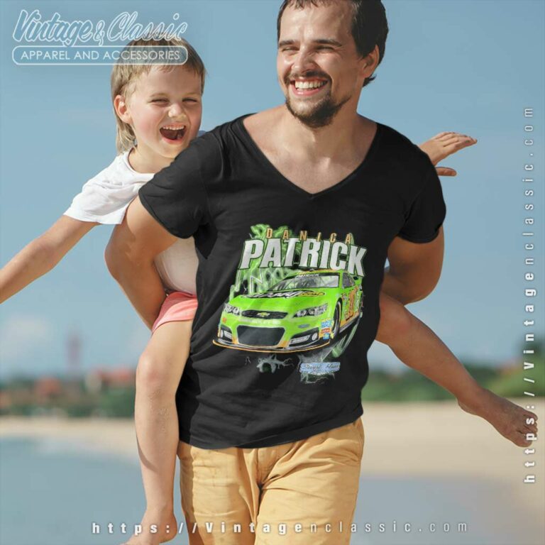 Nascar Danica Patrick Vintage V Neck TShirt 1 Nascar Danica Patrick Vintage V Neck TShirt 1