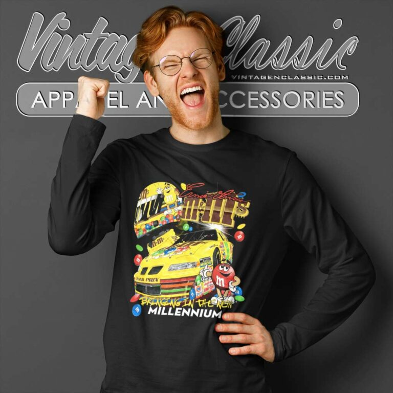 Nascar Ernie Irvan M And M Long Sleeve Tee Nascar Ernie Irvan M And M Long Sleeve Tee
