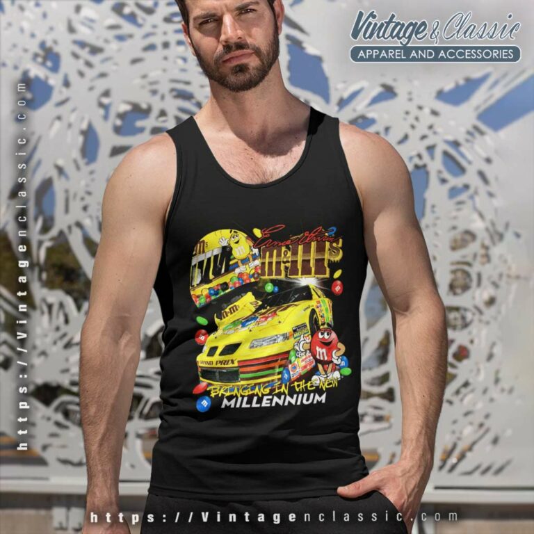 Nascar Ernie Irvan M And M Tank Top Racerback Nascar Ernie Irvan M And M Tank Top Racerback