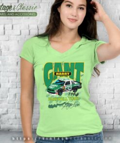 Nascar Harry Gant Farewell Tour V Neck TShirt 1