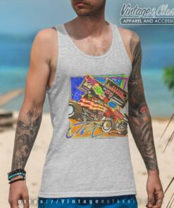 Nascar Jac Haudenschild Vintage Shirt 4 Nascar Jac Haudenschild Vintage Tank Top Racerback