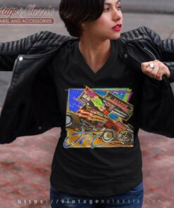 Nascar Jac Haudenschild Vintage Shirt 5 Nascar Jac Haudenschild Vintage V Neck TShirt