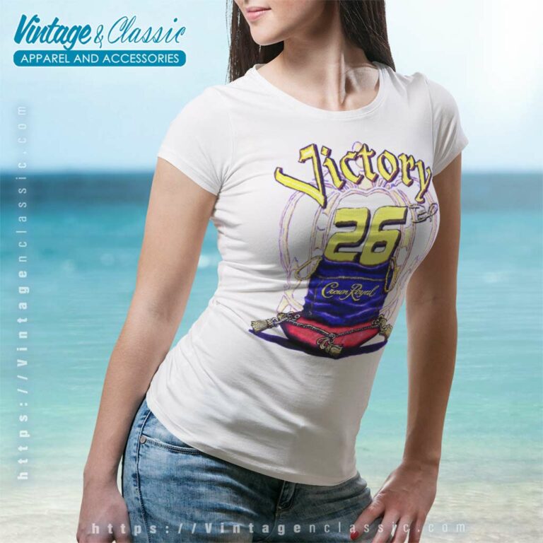 Nascar Jamie Mcmurray 26 Crown Royal Racing Vintage Women TShirt Nascar Jamie Mcmurray 26 Crown Royal Racing Vintage Women TShirt