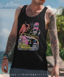 Nascar Jeff Burton Exide Tame The Beast Tank Top Racerback