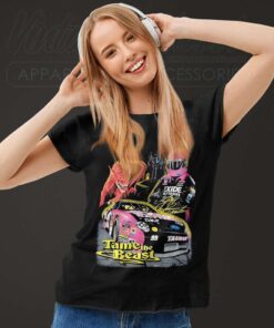 Nascar Jeff Burton Exide Tame The Beast Women TShirt