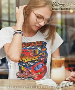 Nascar Jeff Gordon In High Gear Vintage Women TShirt 1