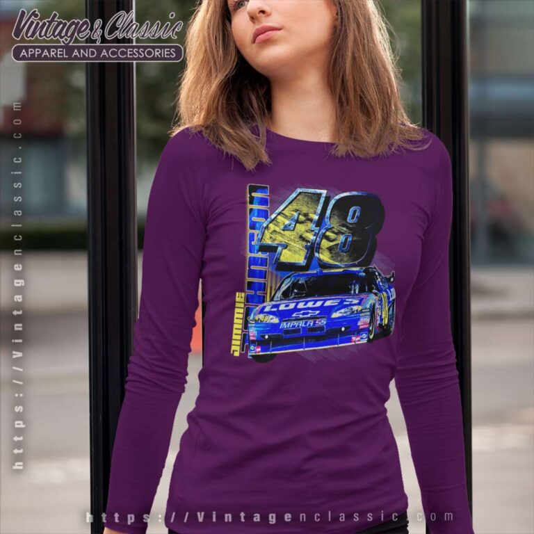 Nascar Jimmie Johnson 48 Lowes Long Sleeve Tee Nascar Jimmie Johnson 48 Lowes Long Sleeve Tee