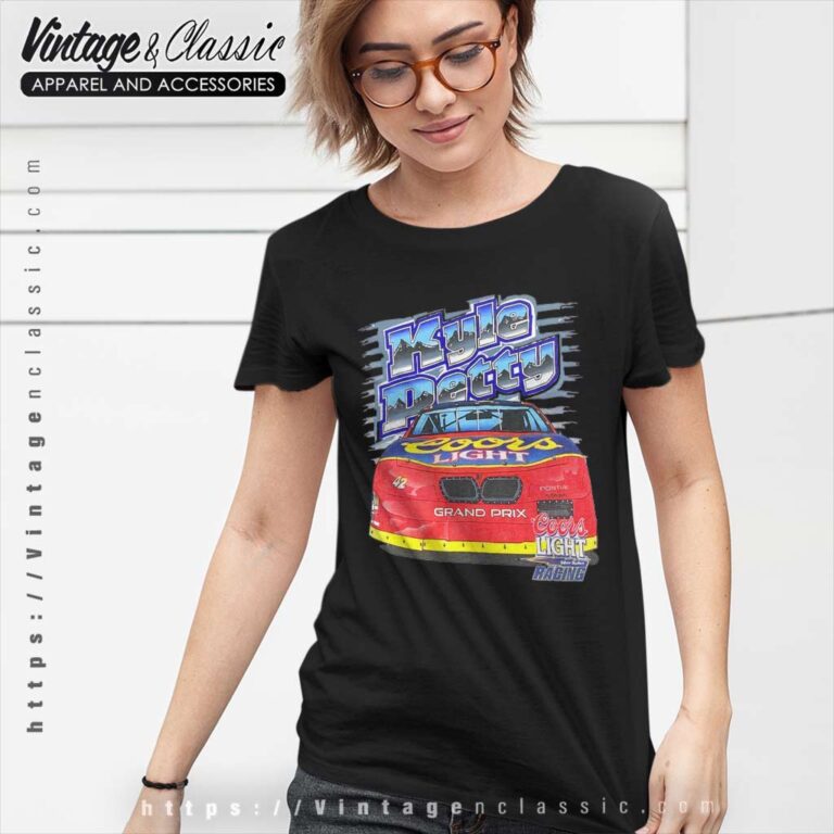 Nascar Kyle Petty Coors Light Vintage Women TShirt 1 Nascar Kyle Petty Coors Light Vintage Women TShirt 1