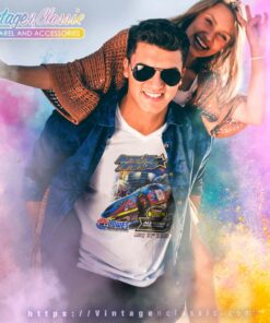 Nascar Lowes Motor Speedway Charlotte V Neck TShirt