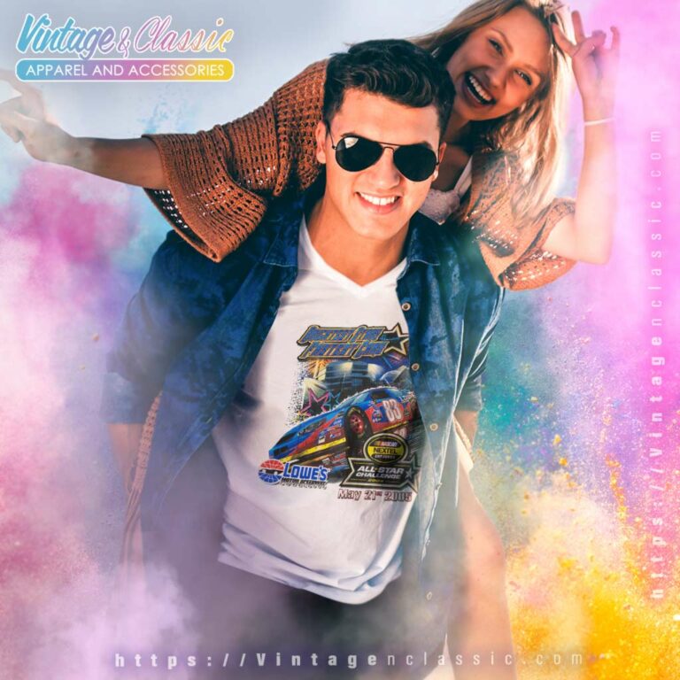 Nascar Lowes Motor Speedway Charlotte V Neck TShirt Nascar Lowes Motor Speedway Charlotte V Neck TShirt