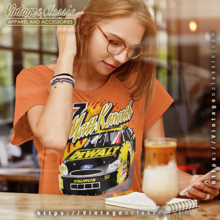 Nascar Matt Kenseth Ford Vintage Women TShirt Nascar Matt Kenseth Ford Vintage Women TShirt