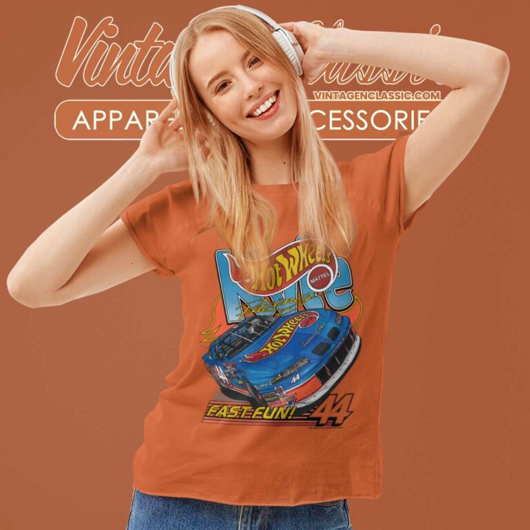 Nascar Mattel Hot Wheels Vintage Women TShirt Nascar Mattel Hot Wheels Vintage Women TShirt