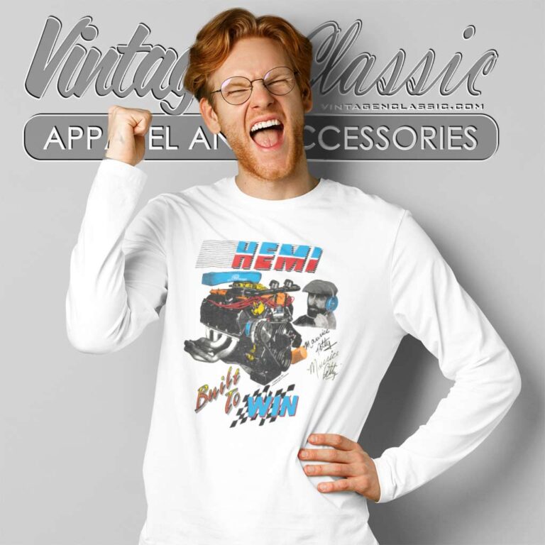 Nascar Maurice Petty Hemi Build To Win Long Sleeve Tee Nascar Maurice Petty Hemi Build To Win Long Sleeve Tee
