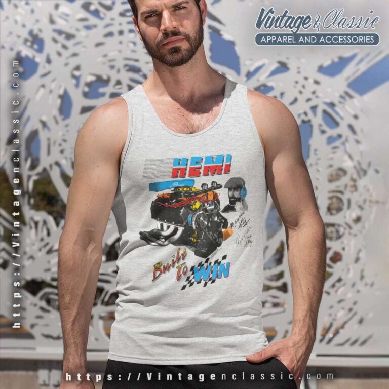 Nascar Maurice Petty Hemi Build To Win Tank Top Racerback Nascar Maurice Petty Hemi Build To Win Tank Top Racerback