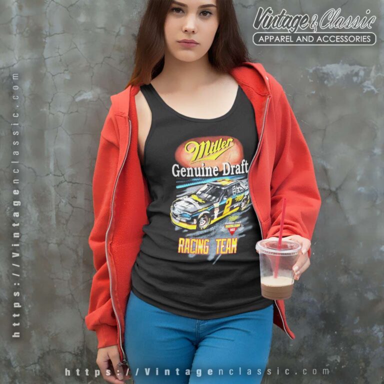 Nascar Miller Genuine Draft Racing Team Tank Top Racerback Nascar Miller Genuine Draft Racing Team Tank Top Racerback