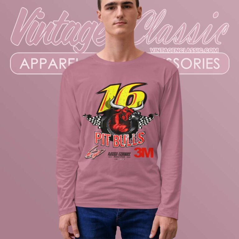 Nascar Pitbulls 16 Vintage Racing Long Sleeve Tee Nascar Pitbulls 16 Vintage Racing Long Sleeve Tee
