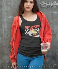 Nascar Racing Looney Tunes Taz Tank Top Racerback