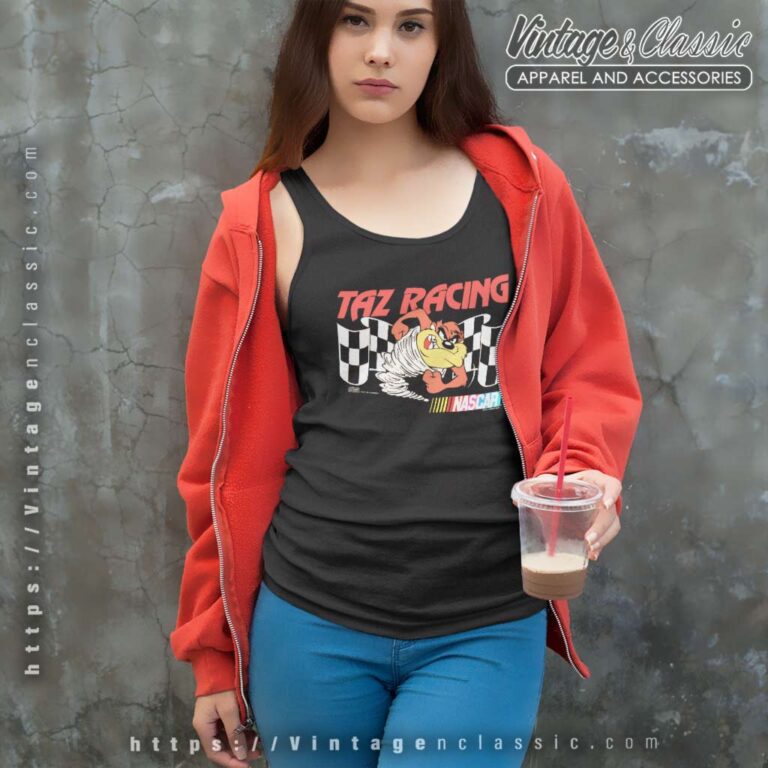 Nascar Racing Looney Tunes Taz Tank Top Racerback Nascar Racing Looney Tunes Taz Tank Top Racerback