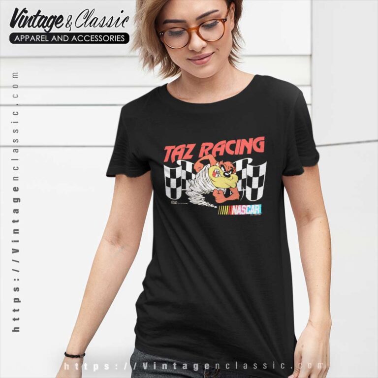 Nascar Racing Looney Tunes Taz Women TShirt Nascar Racing Looney Tunes Taz Women TShirt