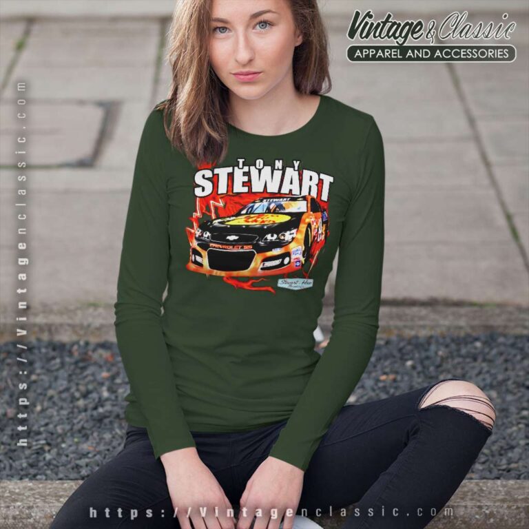 Nascar Racing Tony Stewart Long Sleeve Tee Nascar Racing Tony Stewart Long Sleeve Tee
