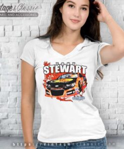 Nascar Racing Tony Stewart V Neck TShirt