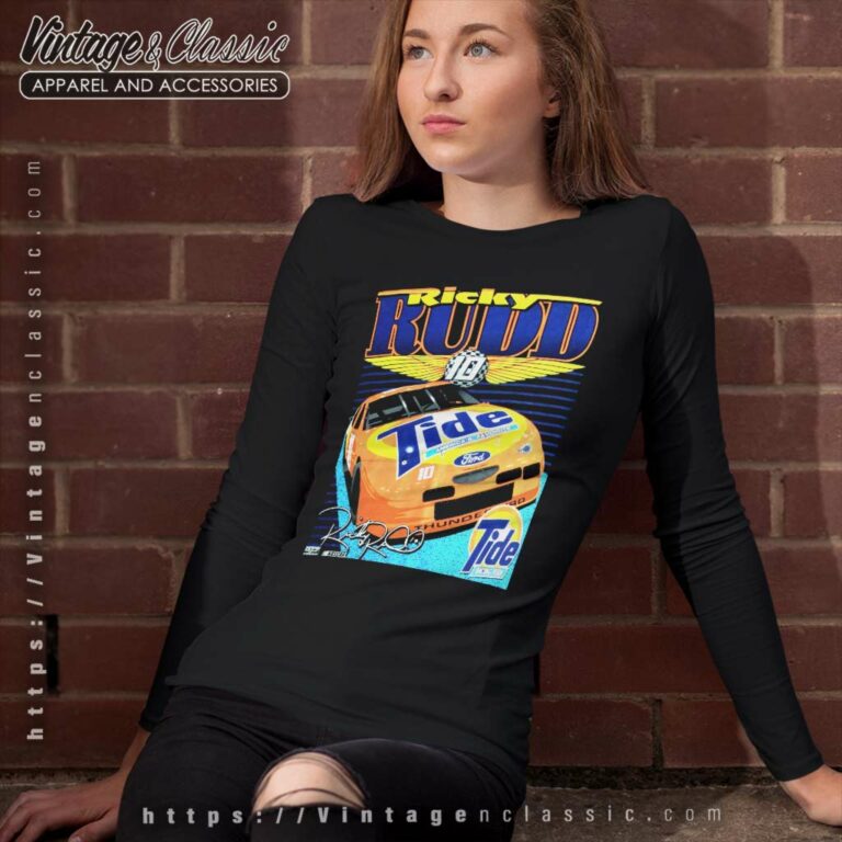 Nascar Ricky Rudd Ford Tide Racing Long Sleeve Tee Nascar Ricky Rudd Ford Tide Racing Long Sleeve Tee